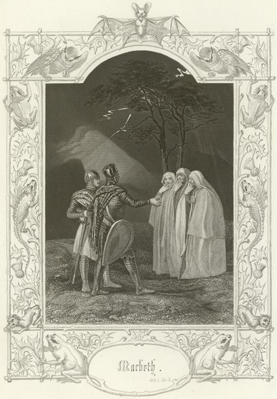 Macbeth, Akt I, Szene iii von Joseph Kenny Meadows